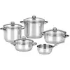 Bra Monix Optima Kochtopfset 5 Einheiten Silber Silber One Size