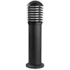 LEDS-C4 Sockelleuchte Balizas Grid, anthrazit, Aluminium E27