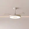 Smart LED-Deckenventilator Coin, beige/weiß, DC, leise, CCT