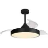 LED-Deckenventilator Alaska schwarz DC leise Ø 106 cm CCT