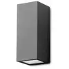 LEDS C4 Cube Außenwandleuchte - 150 W, 2200 lm, IP44, Schwarz