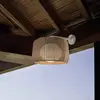 Bover LED-Außenwandlampe Fora A, naturweiß/beige, Ø 50 cm