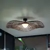 Bover LED-Außen-Deckenlampe Mediterránia, braun, Ø 105 cm
