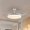LED-Deckenventilator Vento weiß/bronze/klar, Ø 150 cm leise