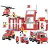 Eurekakids Feuerwehrgebäude-bausteine Mit Rettungsfahrzeugen 827 Stück...