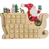 HOMCOM Adventskalender aus Holz mit 24 Schubladen, wiederverwendbarer ...