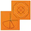 Miniland Set Mit 6 Farbigen Geobrettern 15 Cm
