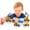 Moltó Mini-Lastwagen Kit, 6 Baufahrzeuge, 21.5 cm breit, 10 cm hoch