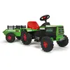 Injusa  Traktor mit Anhänger 6V Batterie, 133 cm grün