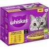  Whiskas Whiskas Katzenfutter: Geflügel-Auswahl in Sauce, 12 x 85 g Pä...