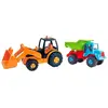 Avc Muldenkipper Mit Netzwerkbagger 64x23x16 Cm