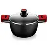 BRA Premiere A410332, Rund, Schwarz, Rot, Aluminium, Teflon, Schwarz, ...