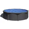 GRE Runder Stahlwandpool mit Anthrazitoptik KIT350GY   Ø 350 x 120 cm,...