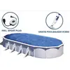 GRE Ovaler Stahlwandpool in Weiß KITPROV918   915 x 470 x 132 cm, Komp...
