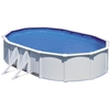 GRE Ovaler Stahlwandpool in Weiß KIT610ECO   610 x 375 x 120 cm, Kompl...