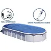 GRE Ovaler Stahlwandpool in Weiß KITPROV10288   1000 x 550 x 132 cm, K...