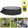 Gre KIT460GF, 17450 l, Gerahmter Pool, Kind, Leiter, Schwarz