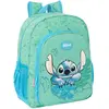 Anpassbarer Rucksack Safta Disney Stitch Aloha Grün 32x12x38 cm