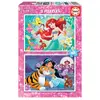 Puzzle von 2 x 48 Teile Disney Princess 32x21x5 cm
