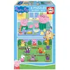 Educa 2x25 Teile Peppa Pig Holzpuzzle