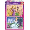 Educa 2x48 Teile Disney Princess Rapunzel+cinderella Puzzle