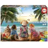 Educa Perros En La Playa Puzzle 1000 Stücke