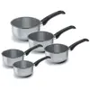 Serie von 5 töpfen aus edelstahl 12/20 cm Lacor 85003