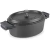 Ovale Cocotte aus geschmolzenem Aluminium Lacor 26x20 cm TU