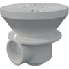 Weißer Hintergrundabfluss - Beton
