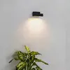 LED-Außenwandleuchte Balic, schwarz, Aluminium, Breite 15 cm