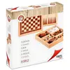 Cayro Schach-dame-backgammon-intarsien-brettspiel
