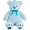 Teddybär XXL blau mit Schleife - ca. 100 cm