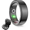 KSIX Smartring Schwarz M Grösse 10 (10, Black), Smart Ring, Schwarz