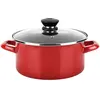 FAGOR Optimax Rot emaillierte Stahlkasserolle (Ø 20 x 10 cm)