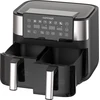 CONCEPT Air Fryer greaseless double fryer 8L FR8000 Black Silver