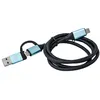 i-tec USB-C auf USB-C Kabel mit integriertem USB 3.0 Adapter, 1m