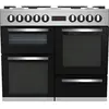 Beko PF335325DX, Freistehender Herd, Schwarz, Edelstahl, Drehregler, E...