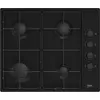 Beko HIGG 64123 SB, Schwarz, Integriert, 60 cm, Gaskochfeld, Emaillier...
