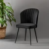 MENZZO Skye Decor, Rubi - Black, Stuhlset (4 Stück), 100 % MDF, Schwar...