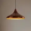Hängeleuchte Claus, kupfer/gold, Ø 35 cm, Metall