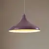 Hängeleuchte Claus, lila/weiß, Ø 35 cm, Metall