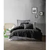 L'Essentiel Linge de Maison, Plain - Black, Grey, Bettwäsche-Set, Schw...