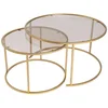 Skye Decor Couchtisch Aurum (Set, 2-St., 2 Tische), Runde Glasplatten