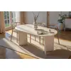 Drawer Skye Decor, Sablin - Wood White, Esstisch, Holzweiß, 100 % Mela...