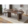 CONCEPT1 Skye Decor, Sabella - Walnut, Esstisch, Nussbaum, 100 % Melam...