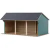 Holzbauernhaus Farming Toys Hangar 45x38x27 cm