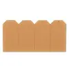 Label, Etiketten, rillprint Warenanhänger, 70 x 140 mm, kraft braun au...