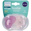 AVENT Schnuller Soothie Girl +0 Monate (Farbe nicht wählbar) 2 ct