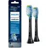 Philips C3 Premium Plaque Defence HX9042/33 2x Schwarze Bürstenköpfe f...