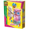 Ses Gipsabguss und Gemälde Owl